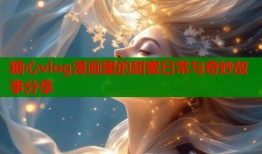 糖心vlog漫画里的甜蜜日常与奇妙故事分享