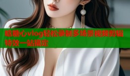晗糖心vlog轻松录制多场景视频剪辑特效一站搞定