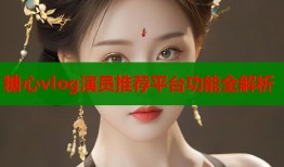 糖心vlog演员推荐平台功能全解析