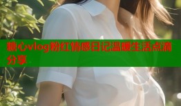 糖心vlog粉红情感日记温暖生活点滴分享