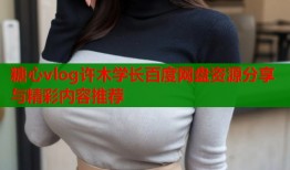 糖心vlog许木学长百度网盘资源分享与精彩内容推荐
